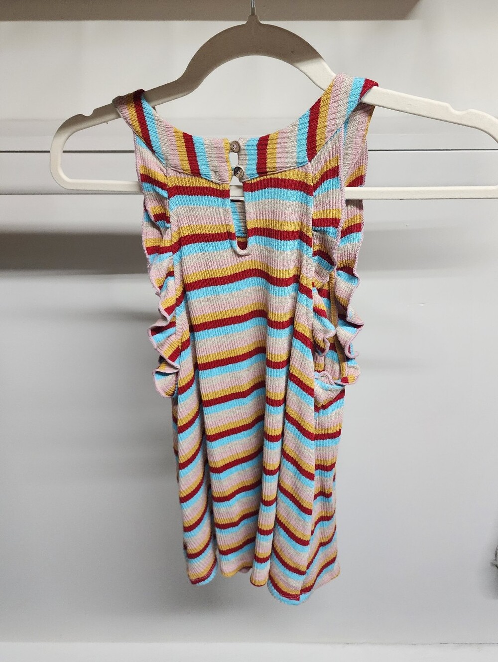 Altar'd State Ripple Sleeve Striped Tank - Picture 3 of 3